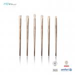 Shiny Gold Synthetic Hair 6PCS Eyes Makeup Set Aluminum Ferrule for sale