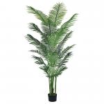 6ft Indoor Artificial Palm Trees thick foliage Tall Faux Silk Large Artificial Plant For Home Decor for sale
