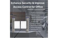 China Stainless Steel Swing Barrier Turnstile with RS485/TCP/IP supplier