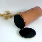 Loose Tea Cylinder Box Packaging / 83mm Diameter Paper Tube Composite Cans for sale