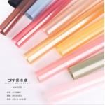 Colored OPP jelly film, gift flower packaging paper, flower wrapping paper, bouquet, waterproof cellophane, factory wholesale in stock for sale