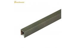 China DIN Brushed Steel Tile Trim 10mm U Channel Edge Profile supplier