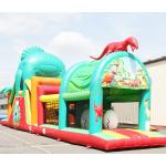 Animal Bounce House Kids Slides Inflatable Obstacle Course for sale
