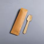 Individually Degradable Disposable Wooden Spoon Knife Fork Ice Cream Spoon for sale