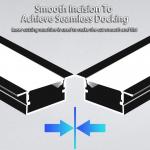 LED Non-Main Light Aluminum Groove Light Belt Ceiling Concealed Black Embedded Surface Mounted Linear Light for sale