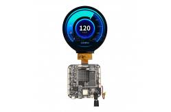 China 3.4 Inch Round TFT LCD Advertising Media Monitor With Android RK3566 supplier