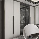 100M Roll Grey Wood Grain Wallpaper PVC Peel And Stick Wood Grain Wallpaper for sale