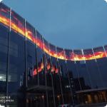 Flexible Glass Cabinet LED Pixel Screen for Indoor Outdoor Advertising for sale