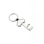 Plated Metal Beer Bottle Opener With Custom Logo And Keychain for sale