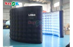 China Portable Curved Inflatable Photo Booth Backdrop Wall For Exhibition supplier