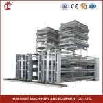 Bird Friendly Galvanized Steel Cage System For Layer Farming Rose for sale