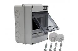 China Circuit Breaker Distribution Box Outdoor Waterproof 5 Hole With Transparent Cover supplier
