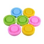 Candy Color 170ml Silicone Travel Mug Rose Silicone Collapsible Travel Cup for sale