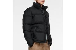 China Custom Mens Black Polyester Outdoor Puffer Jacket for Winter supplier