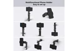 China Adjustable Clamp Multifunctional Phone Holder 360 Rotating Folding Mobile Stand supplier