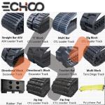 ECHOO Rubber Tracks For Excavators Mini Diggers , Compact Track Loader for sale
