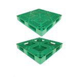 CE SGS Heavy Duty Plastic Pallet Green Stackable Plastic Warehouse Pallets for sale
