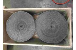 China SS321 Knitted Wire Mesh Roll 300mm Width Plain  For Demister Making supplier