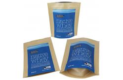 China Zipper Top Matt Laminated Package Paper Bag Kraft Paper Zip Lock Bag supplier