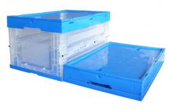 China Clear Plastic Storage Crate Folding Household Storage Box Eco - Friendly supplier