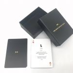 Custom Printed Waterproof Plastic Poker Cards With Rigid 2PCS Box 63x88mm