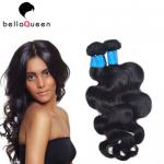 Full Cuticle And Tangle Free European Virgin Hair Natural Black Human Hair Weft for sale