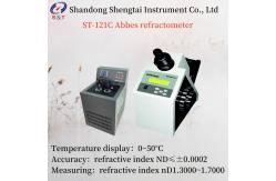 China Temp Display 0~50°C Abbes Refractometer Refractive Index Tester sugar detection supplier