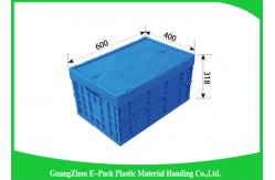 China Recyclable Industrial Collapsible Plastic Box , Plastic Folding Crate For Logistics supplier