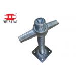 ISO 32mm Steel Base Jack Solid Scaffolding U Head Adjustable