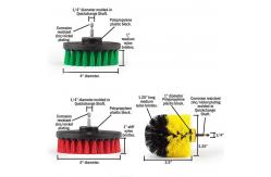 China 6 Pieces Power Scrubber Drill Brush Kit Cordless PP Material supplier