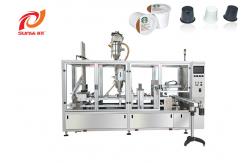 China 0.8MPa Four Lanes Yoghurt K Cup Filling And Sealing Machine supplier