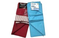 China 3PK Assorted Blue Microfiber  Dish Drying Mat  100%polyester supplier
