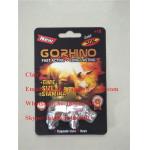 New Design gold silver go Rhino 30k pills 3D Card With rhino toy, Male Energy Enhancer packaging rhino shape container for sale