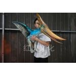 Life Size Realistic Dinosaur Puppet , Jurassic Park Pterosaur Hand Puppet for sale