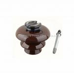 11kv Semi Pin Type Porcelain Insulator Oem Available Brown Color for sale