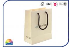 China Recyclable Cotton Handle Kraft Paper Bags For Perfume Packaging Soft Touch Thickness supplier