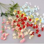 Decorative Vivid Artificial Campanula Branch Plastic Fabric For Wedding Stage for sale