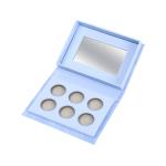 CMYK Printing Large Empty Eyeshadow Palette / 6 Pan Eyeshadow Palette With Mirror for sale