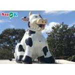 PVC Tarpaulin Lifesize Inflatable Milk Cow For Farm Decoration for sale