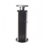 UK Standard Pop Up Power Tabletop Kitchen Socket With LED Indicator