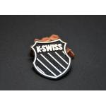 Woven Fabric Heat Transfer Patches With Printed Silicone Logos