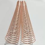 Rose Gold Metal Coil Binding Spiral 7/8'' Single Loop For Books NanBo for sale