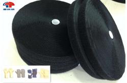 China Double Sided Hook Loop Tape Adhesive , Flame Retardant Hi Vis 100% Nylon supplier