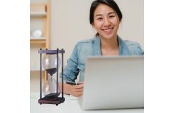 China Creative Glass Hourglass Traditional Rectangle Coloured Sand Timers Free Sample supplier