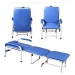 Hospital Patient Room Chair Portable Foldable Accompany PVC Artificial Leather for sale