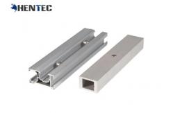 China Anodized Surface PV MID Clamp / Rail For Solar Panel Roof Mounting Systems supplier