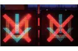 China VMS LED Variable Traffic Sign Solar Light Aluminum alloy Cabinet supplier