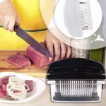 Kitchen Grade Meat Tenderizer Tool Mincer 48 Needles With Razor Sharp Blade for sale