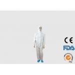 Environmentally Friendly Disposable PPE Coveralls With Front Zipper Closure for sale