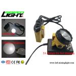 25000lux Afety Wire Cap Led Mining Lamp , High Intensity Light Flashing Cap Light